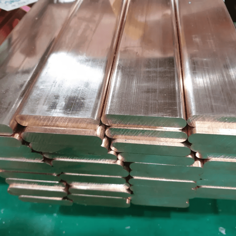 Медный плоский стержень