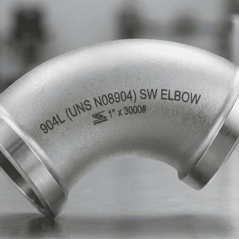 Отвод под приварку враструб из суперостенитной нержавеющей стали 904L (UNS N08904)