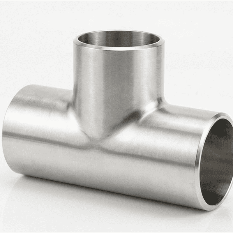 Бесшовный равнопроходной тройник из дуплексной нержавеющей стали 2205 (UNS S32205/S31803)